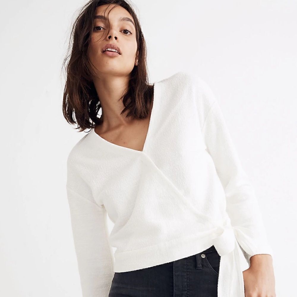 Madewell Texture & Thread wrap top size XXL